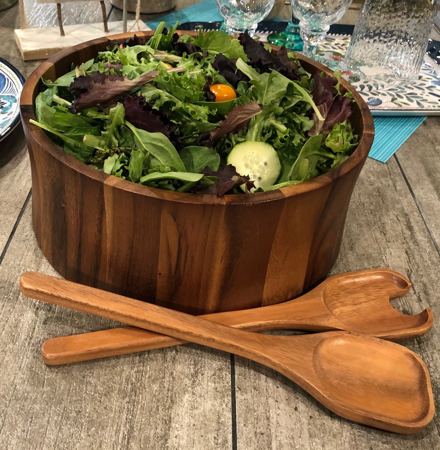 Large Wooden Salad Bowl
