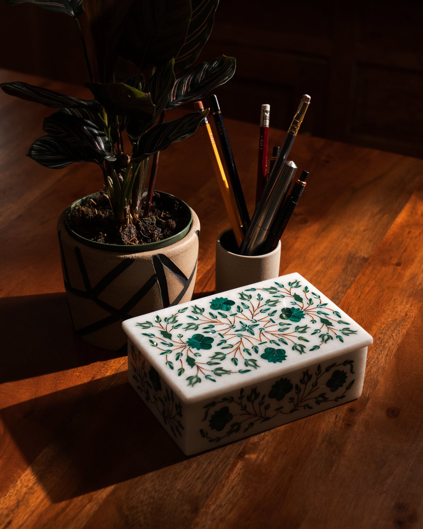 Malachite & White Mother of Pearl