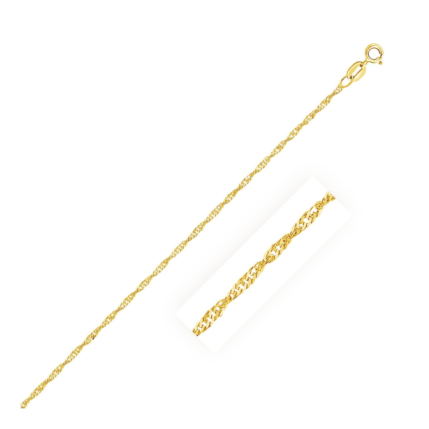10k Yellow Gold Anklet 1.5mm