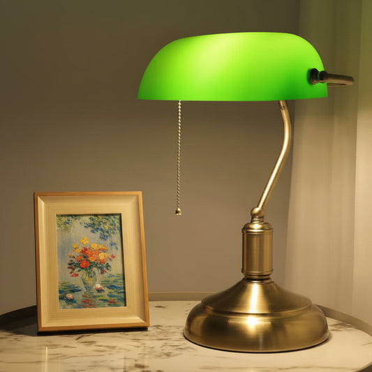 Brass Bankers Lamp