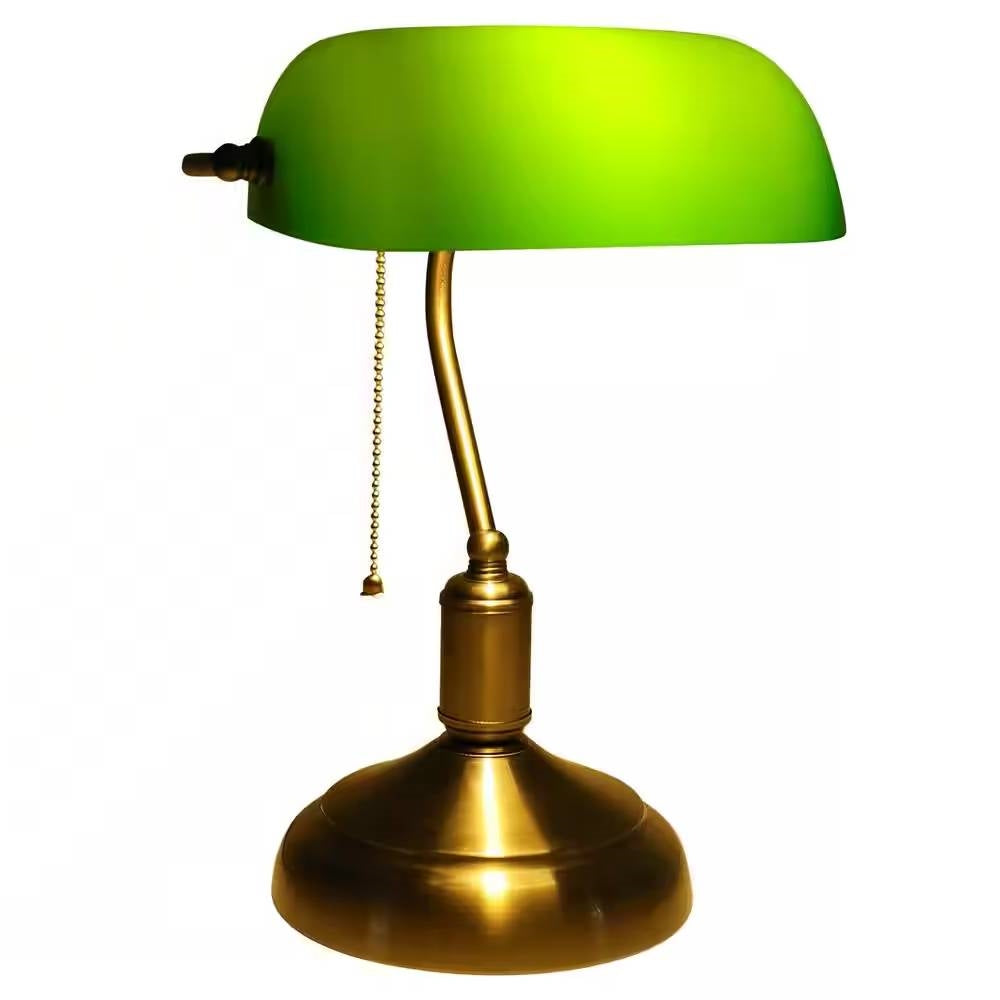 Brass Bankers Lamp
