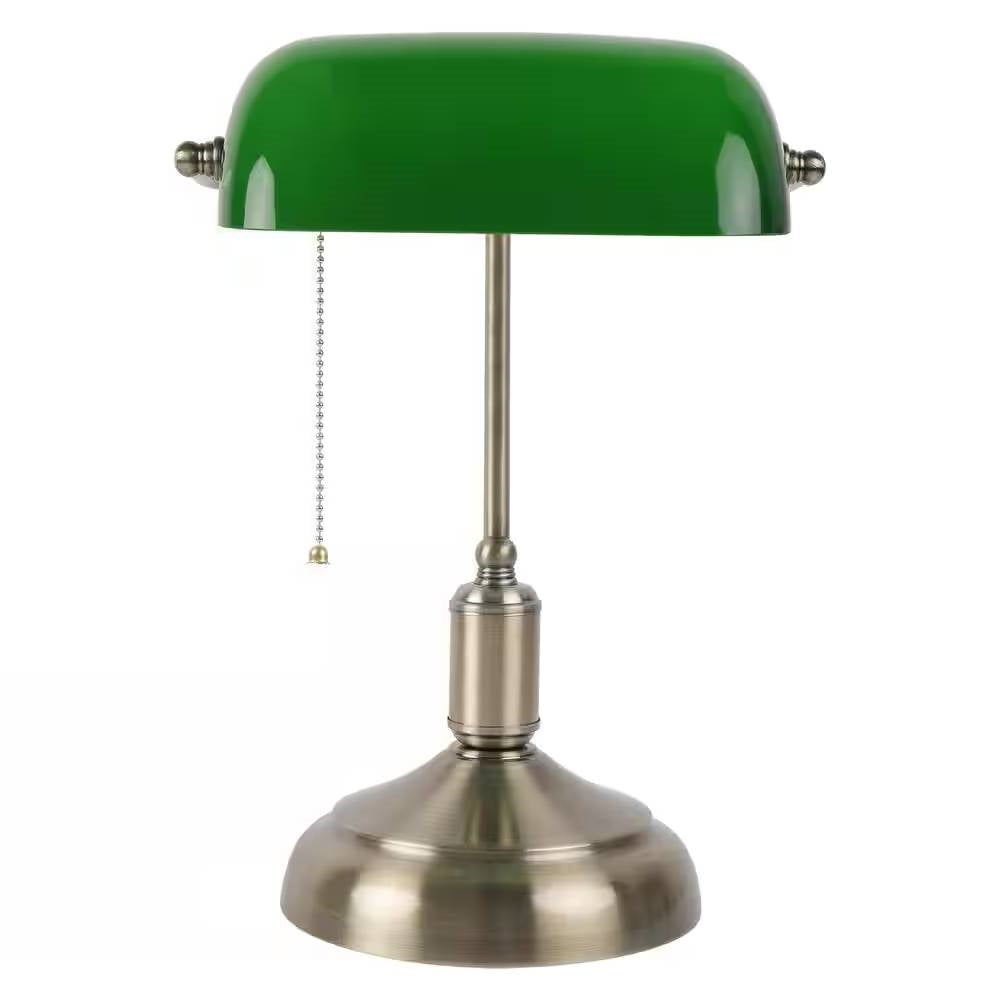 Brass Bankers Lamp